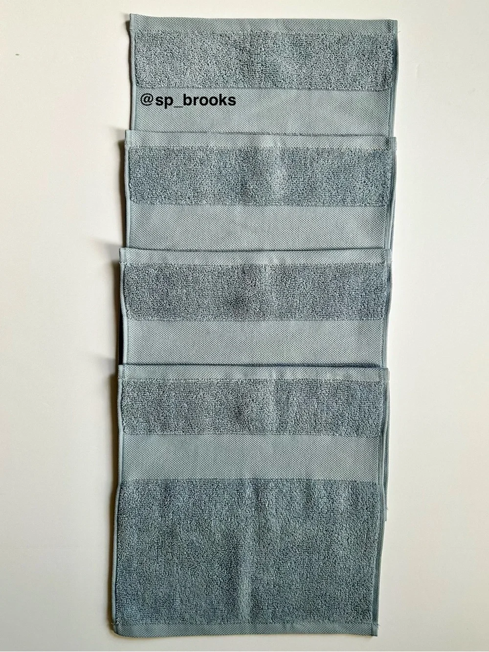 🎁4PC LAUREN Ralph Lauren Wescott Wash Cloth Set - Stonewash Blue Cotton Towels